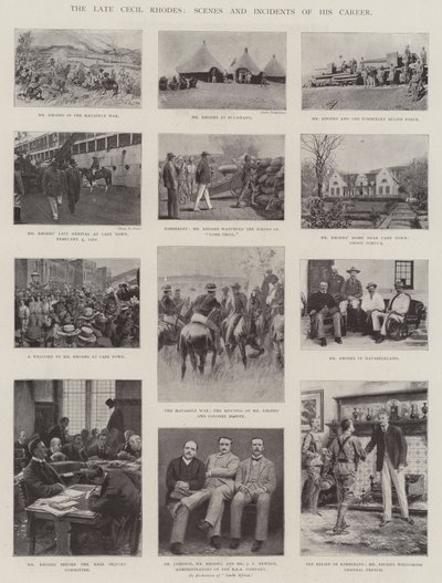 Merhum Cecil Rhodes, Kariyerinden Sahneler ve Olaylar by English Photographer