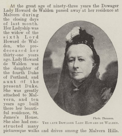 Merhum Dul Leydi Howard de Walden by English Photographer