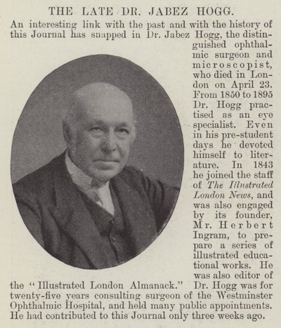 Rahmetli Dr Jabez Hogg by English Photographer