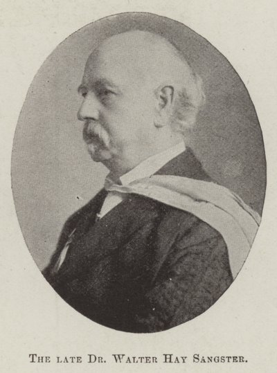 Merhum Dr Walter Hay Sangster by English Photographer