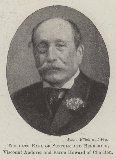 Merhum Suffolk ve Berkshire Kontu, Vikont Andover ve Charlton Baron Howard by English Photographer