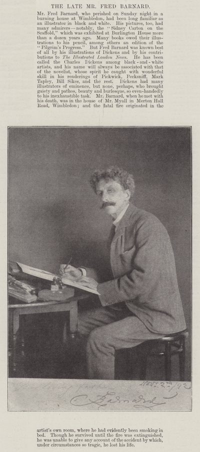 Merhum Fred Barnard by English Photographer