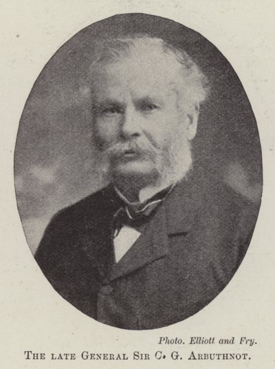 Merhum General Sir CG Arbuthnot by English Photographer