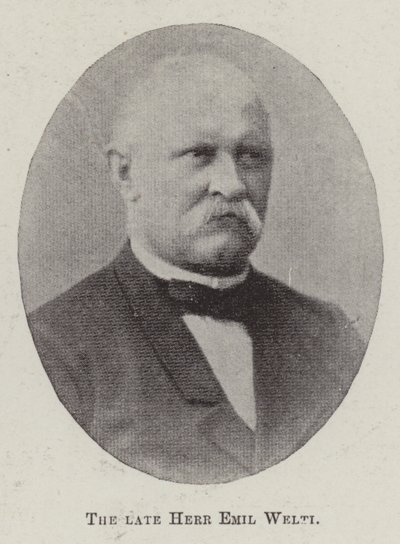 Merhum Herr Emil Welti by English Photographer