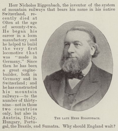 Merhum Herr Riggenbach by English Photographer