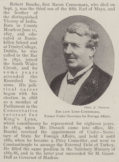 Lord Connemara, Dışişleri Eski Müsteşarı by English Photographer