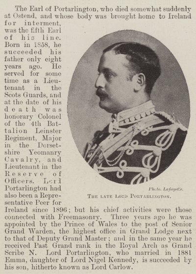 Merhum Lord Portarlington by English Photographer