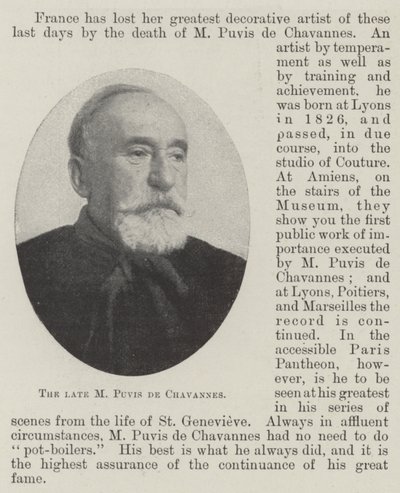 Merhum M Puvis de Chavannes by English Photographer