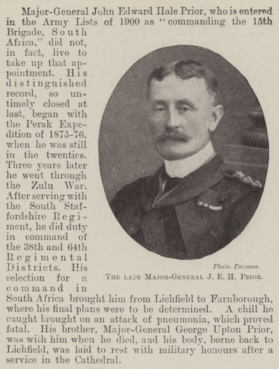 Merhum Tümgeneral J E H Prior by English Photographer