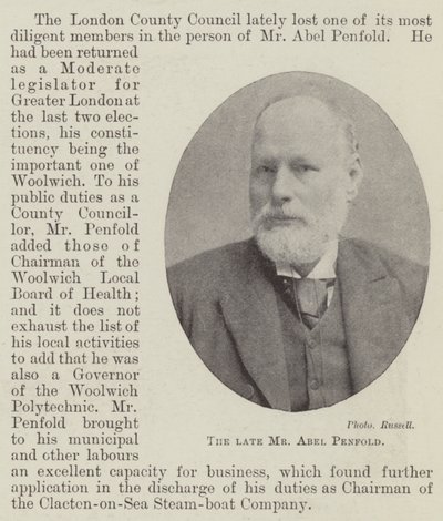 Merhum Bay Abel Penfold by English Photographer