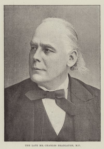 Merhum Bay Charles Bradlaugh, Milletvekili by English Photographer