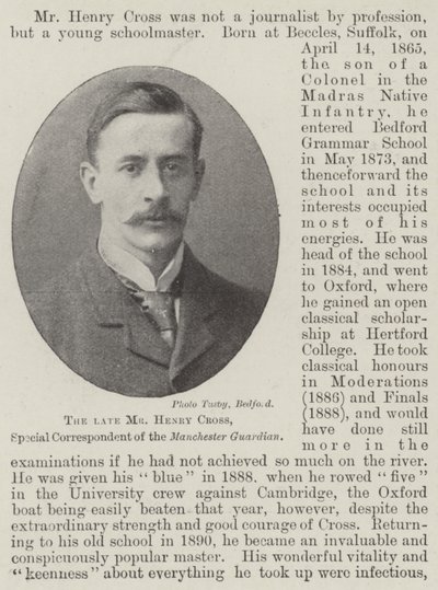 Merhum Bay Henry Cross, Manchester Guardian Özel Muhabiri by English Photographer