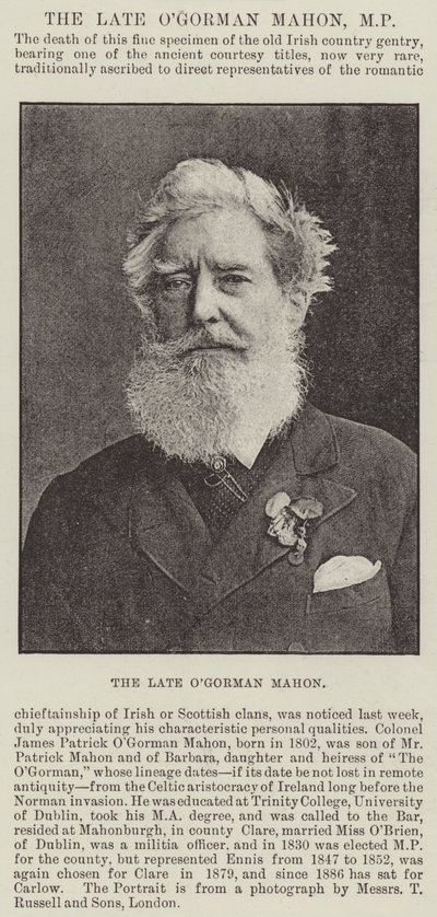 Merhum Ogorman Mahon, Milletvekili by English Photographer