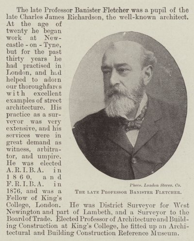 Rahmetli Profesör Banister Fletcher by English Photographer
