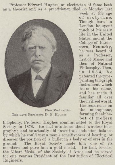 Rahmetli Profesör DE Hughes by English Photographer
