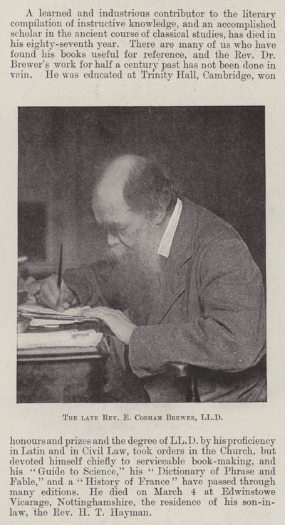 Rahmetli Muhterem E Cobham Brewer, LLD by English Photographer