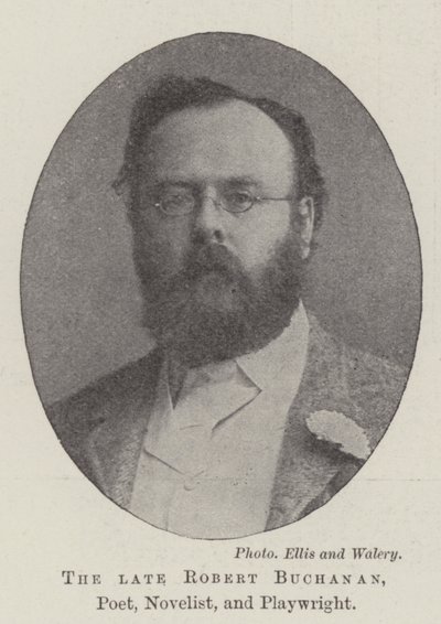 Rahmetli Robert Buchanan, Şair, Romancı ve Oyun Yazarı by English Photographer