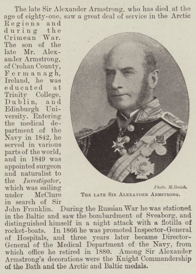 Merhum Sir Alexander Armstrong by English Photographer