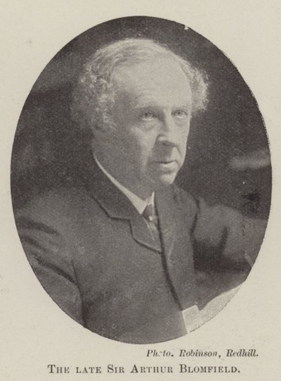Merhum Sir Arthur Blomfield by English Photographer