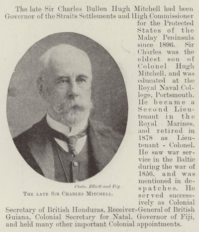 Merhum Sir Charles Mitchell by English Photographer
