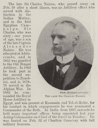 Merhum Sir Charles Nairne by English Photographer