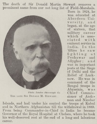 Merhum Sir Donald M Stewart by English Photographer