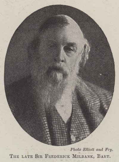 Merhum Sir Frederick Milbank, Baronet by English Photographer