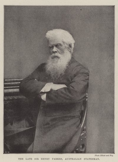 Merhum Sir Henry Parkes, Avustralyalı Devlet Adamı by English Photographer