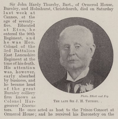 Merhum Sir JH Thursby by English Photographer