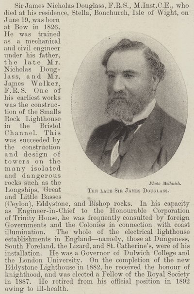 Merhum Sir James Douglass by English Photographer