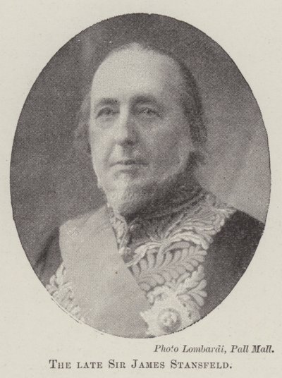 Merhum Sir James Stansfeld by English Photographer