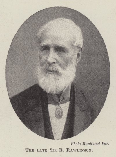 Merhum Sir R Rawlinson by English Photographer