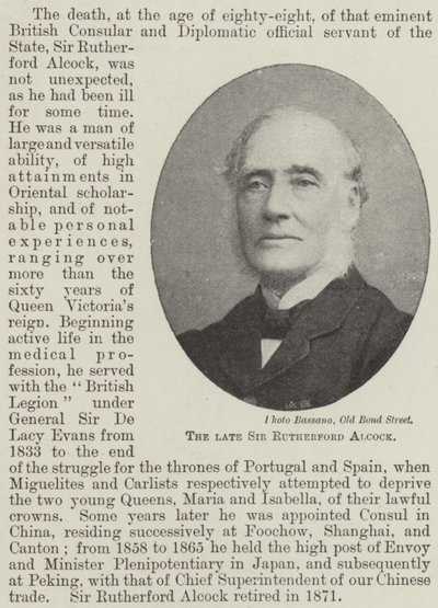 Merhum Sir Rutherford Alcock by English Photographer