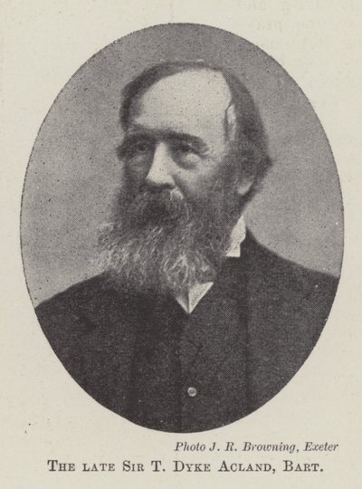 Merhum Sir T Dyke Acland, Baronet by English Photographer