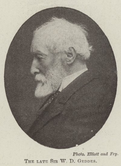Merhum Sir WD Geddes by English Photographer