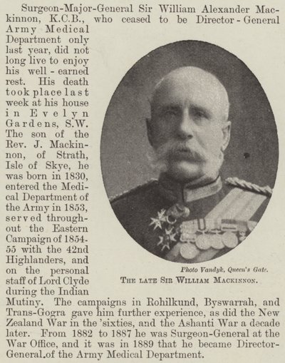 Merhum Sir William Mackinnon by English Photographer