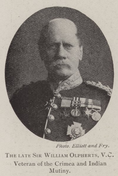 Merhum Sir William Olpherts, VC, Kırım Gazisi ve Hint İsyanı by English Photographer