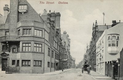 Tite Street, Chelsea, Londra (s/b fotoğraf) by English Photographer