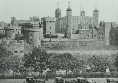 Tower Hill: Londra Kulesi manzarası, 1895 by English Photographer