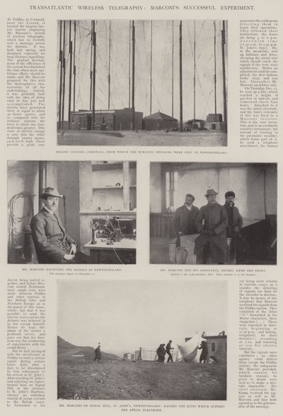 Transatlantik Telsiz Telgraf, Marconis Başarılı Deneyi by English Photographer