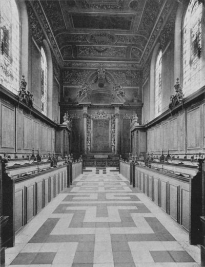 Trinity College Şapeli (b/w fotoğraf) by English Photographer