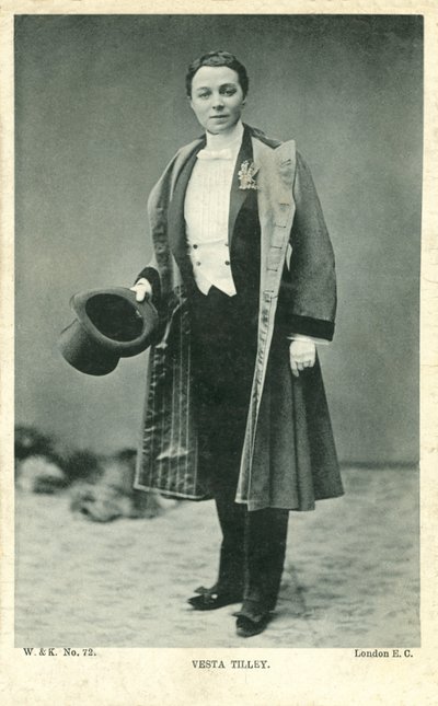 Vesta Tilley (s/b fotoğraf) by English Photographer