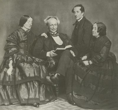 Viktorya dönemi aile grubu, 1857 by English Photographer