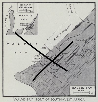 Walvis Bay, Güney Batı Afrika Limanı (s/b fotoğraf) by English Photographer