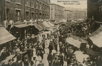 Wentworth Caddesi, Petticoat Lane, Londra by English Photographer