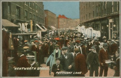 Wentworth Caddesi, Petticoat Lane, Londra by English Photographer