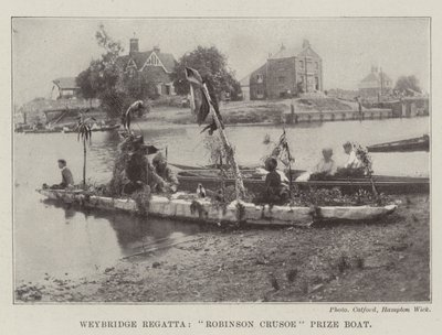 Weybridge Regatta, Robinson Crusoe Ödül Teknesi by English Photographer