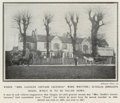 Bayan Caudles Perde Derslerinin yazıldığı yer, Douglas Jerrolds House by English Photographer