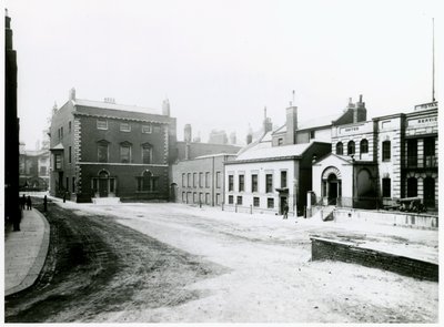 Whitehall Mahkemesi veya Yard, Vanbrugh Evi, 1898 yıkıldı by English Photographer