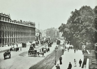 Whitehall, Westminster LB: kuzeye bakış, 1890 by English Photographer